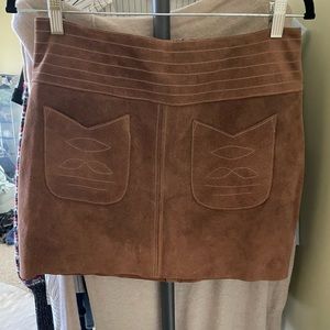 NWT.  Free people suede skirt